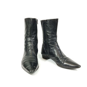 J. Crew Black Leather Boot, Size 8.5